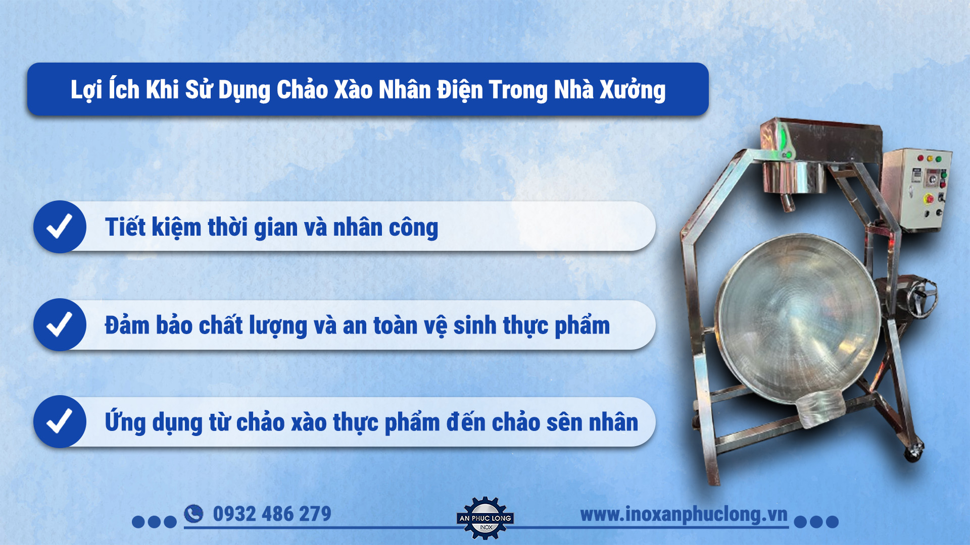 Lợi Ích Khi Sử Dụng Chảo Xào Nhân Điện Trong Nhà Xưởng