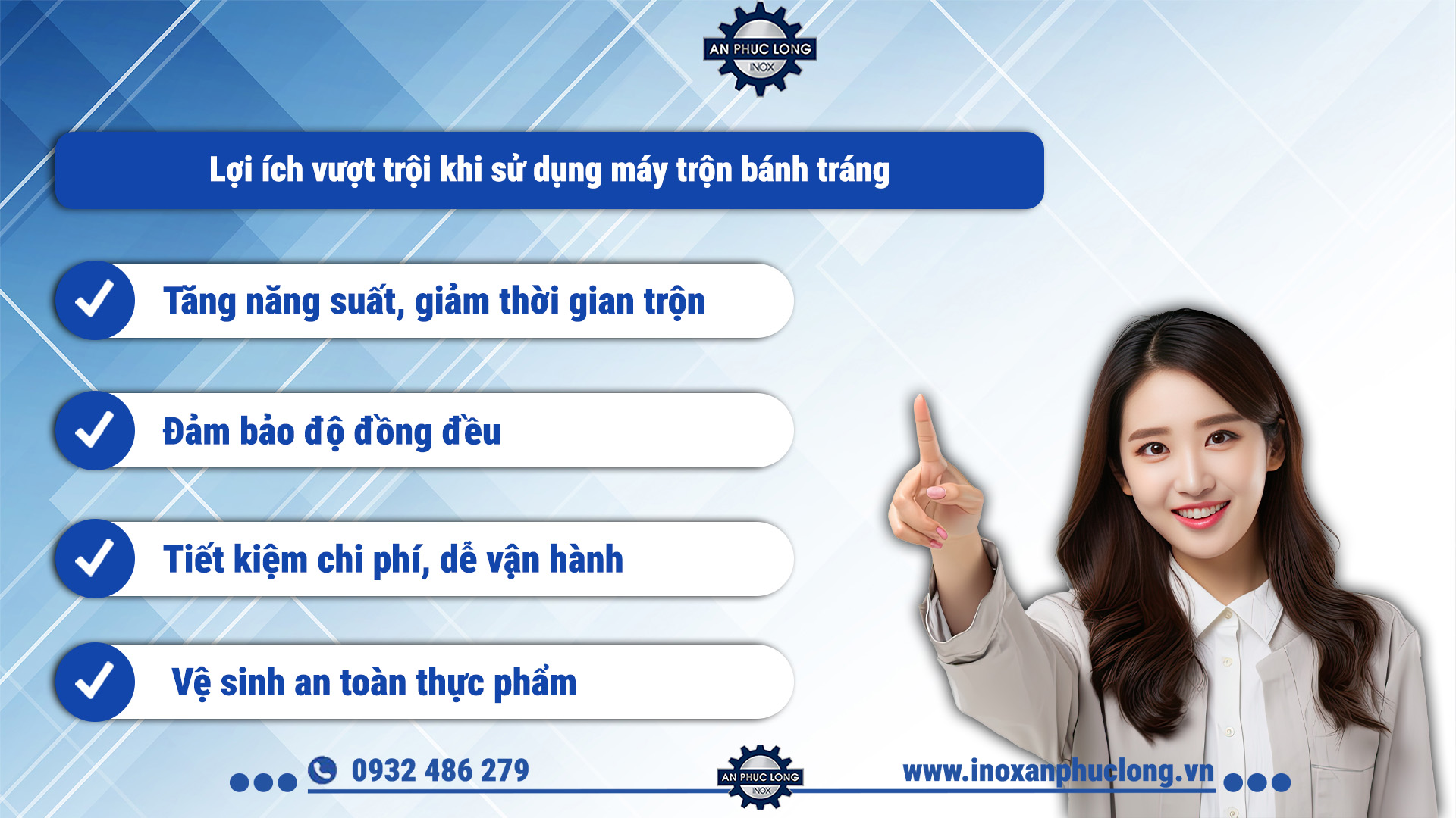 Lợi ích vượt trội khi sử dụng máy trộn bánh tráng