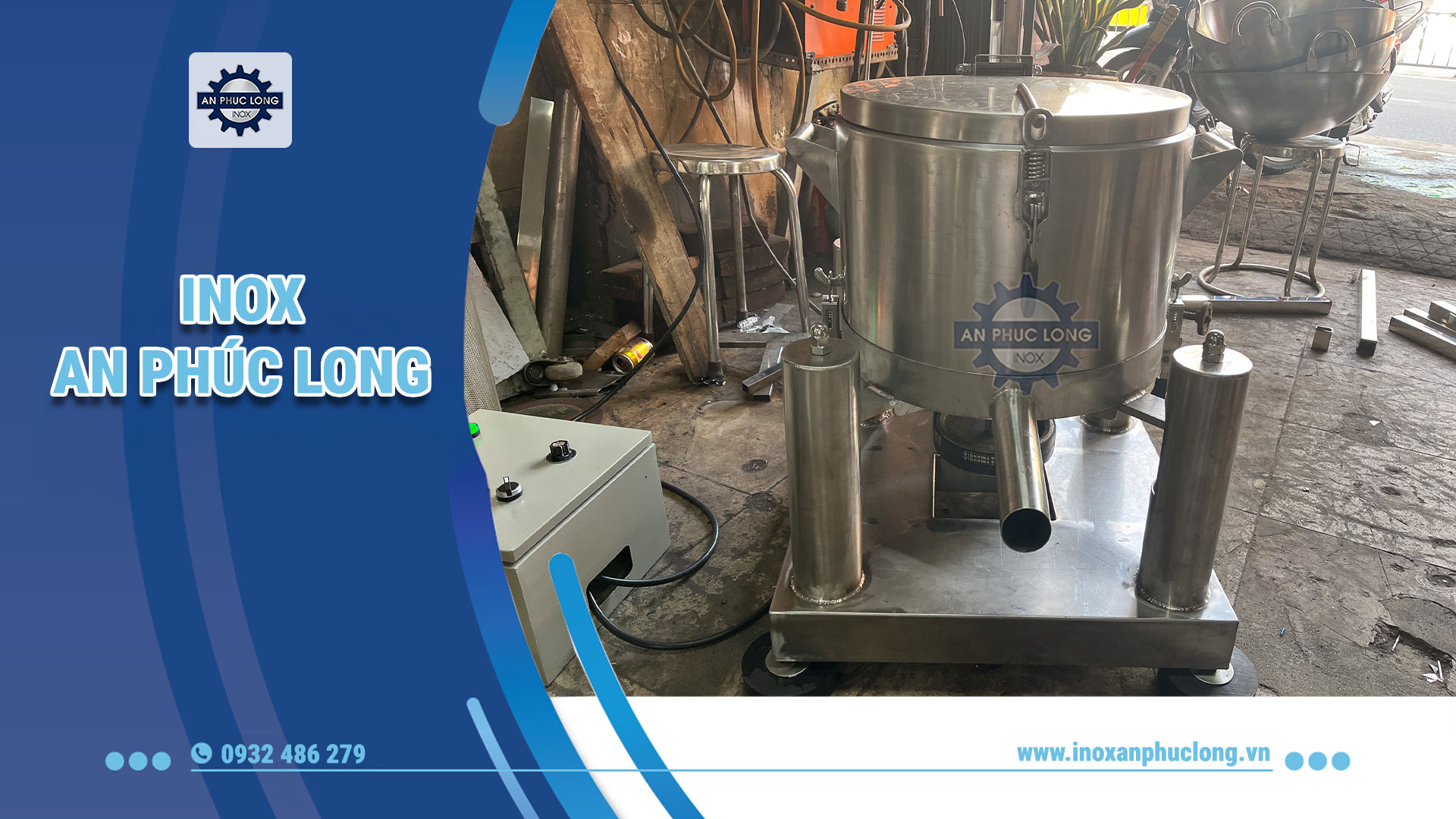 Máy Vắt Ly Tâm Công Nghiệp 150 Lít - Hiệu Suất & Tiết Kiệm Tại Inox An Phúc Long